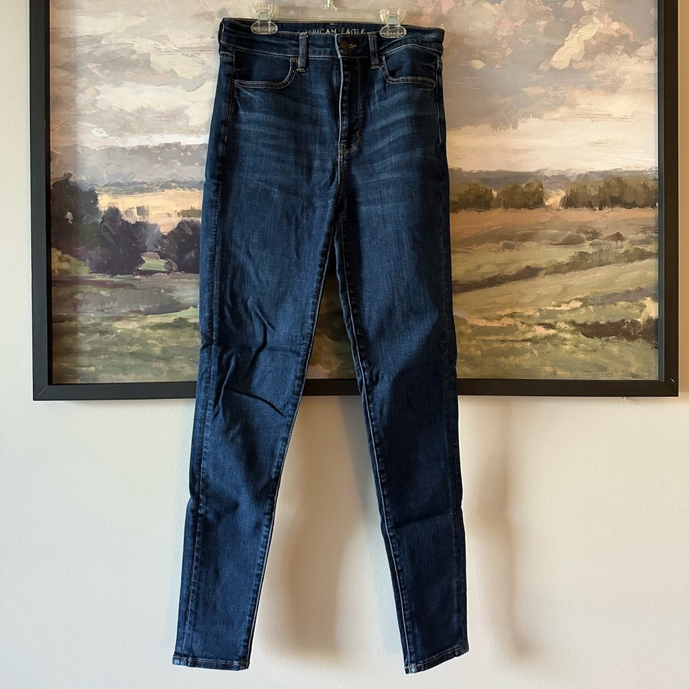 American Eagle Outfitters 8 Tall Women's Blue Skinny Jeans